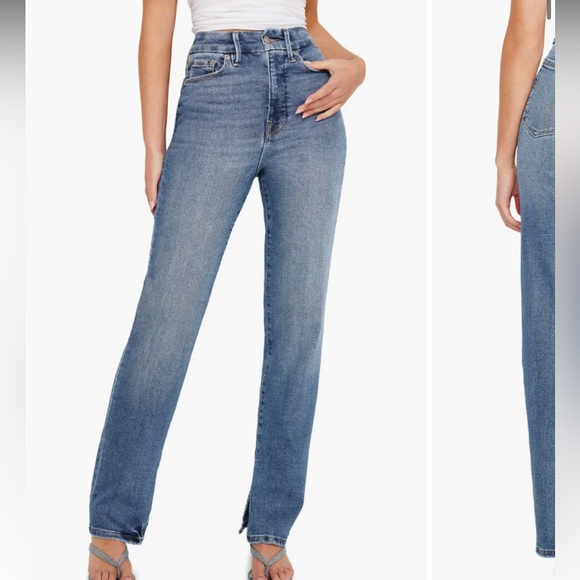 GOOD AMERICAN “Good Boy” High Waist Boyfriend Jeans womens size 4/27 - Picture 10 of 11